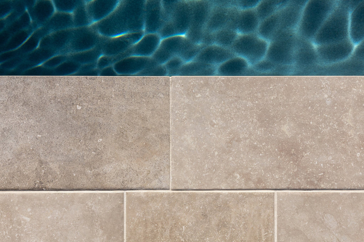 Close-up of porcelain at the pool