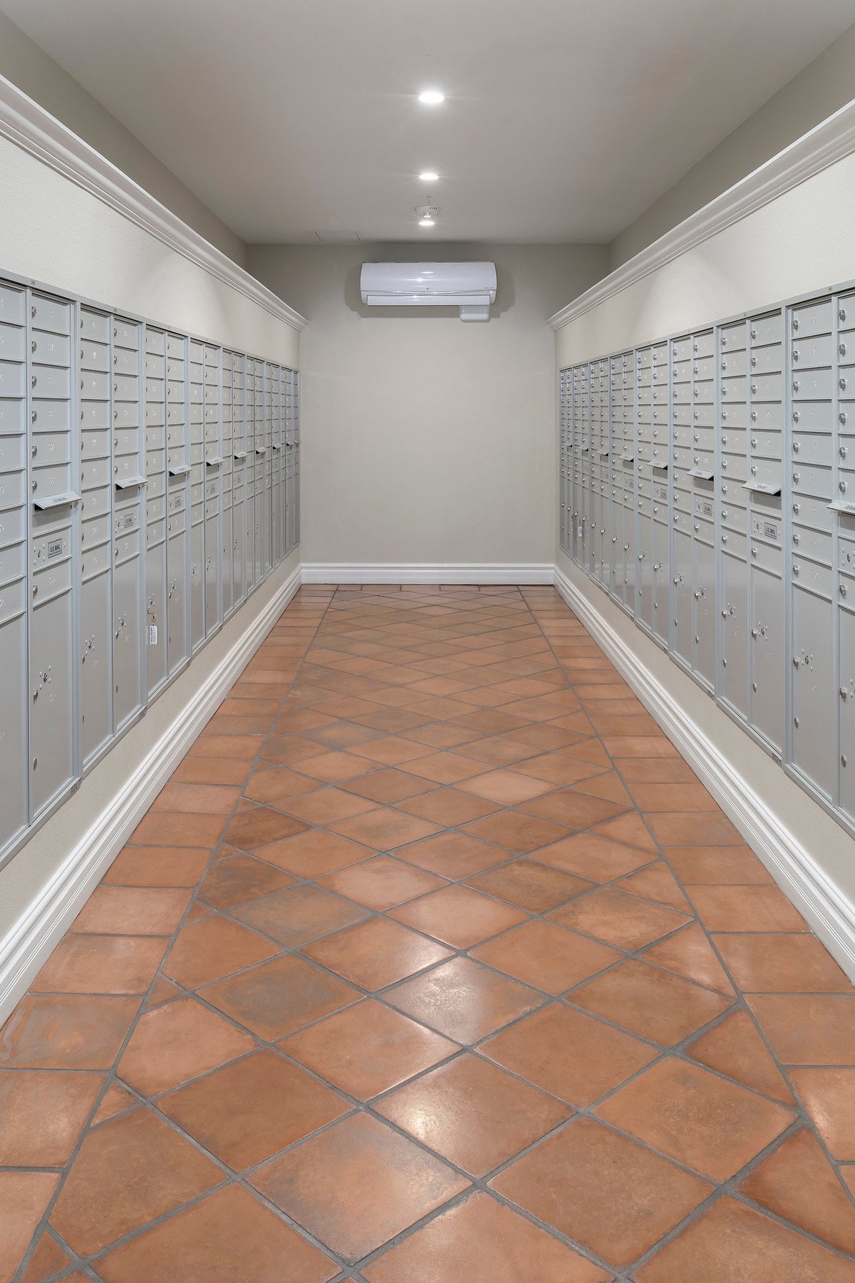 Mailroom laid on the diagonal