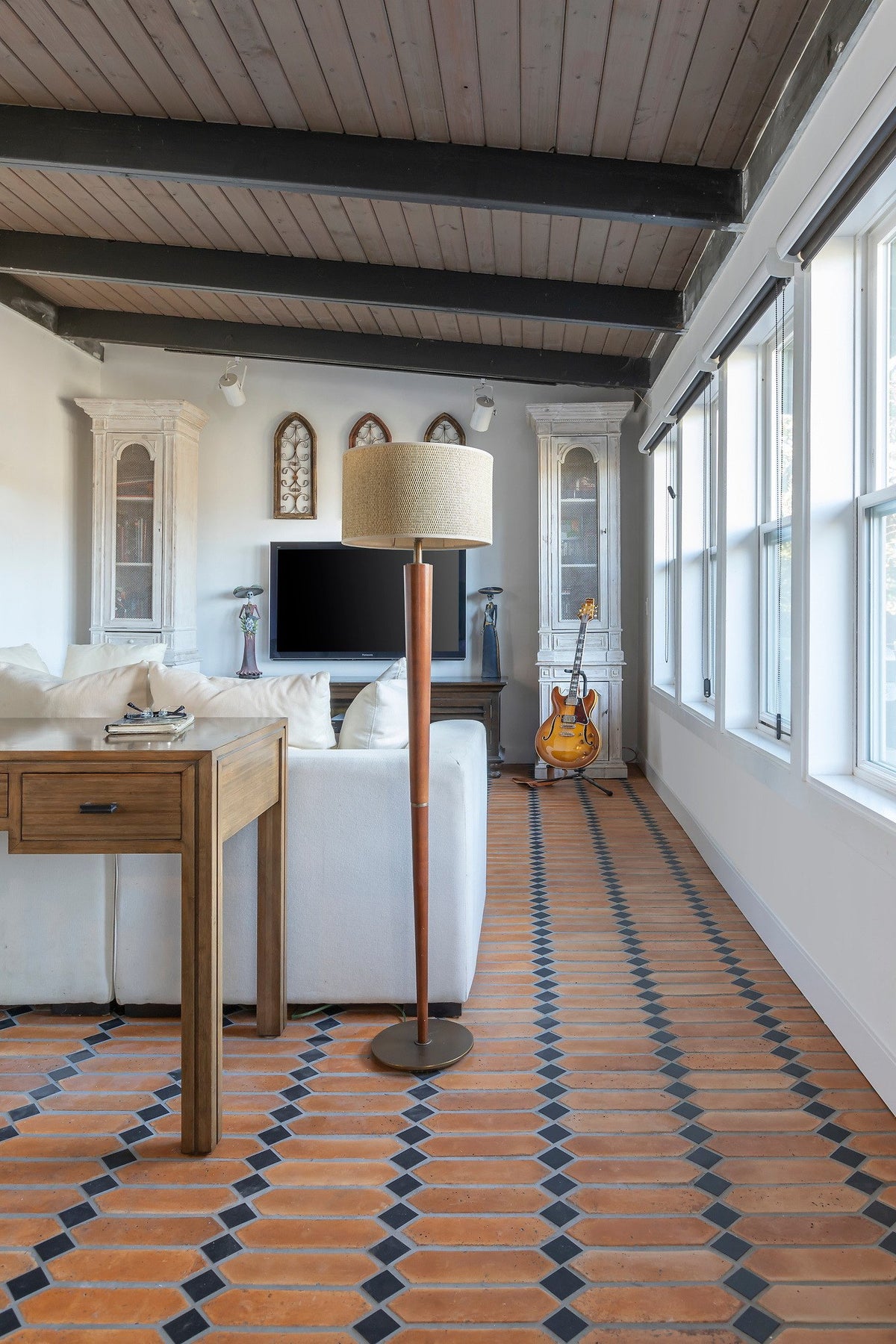 Long view down the sun room