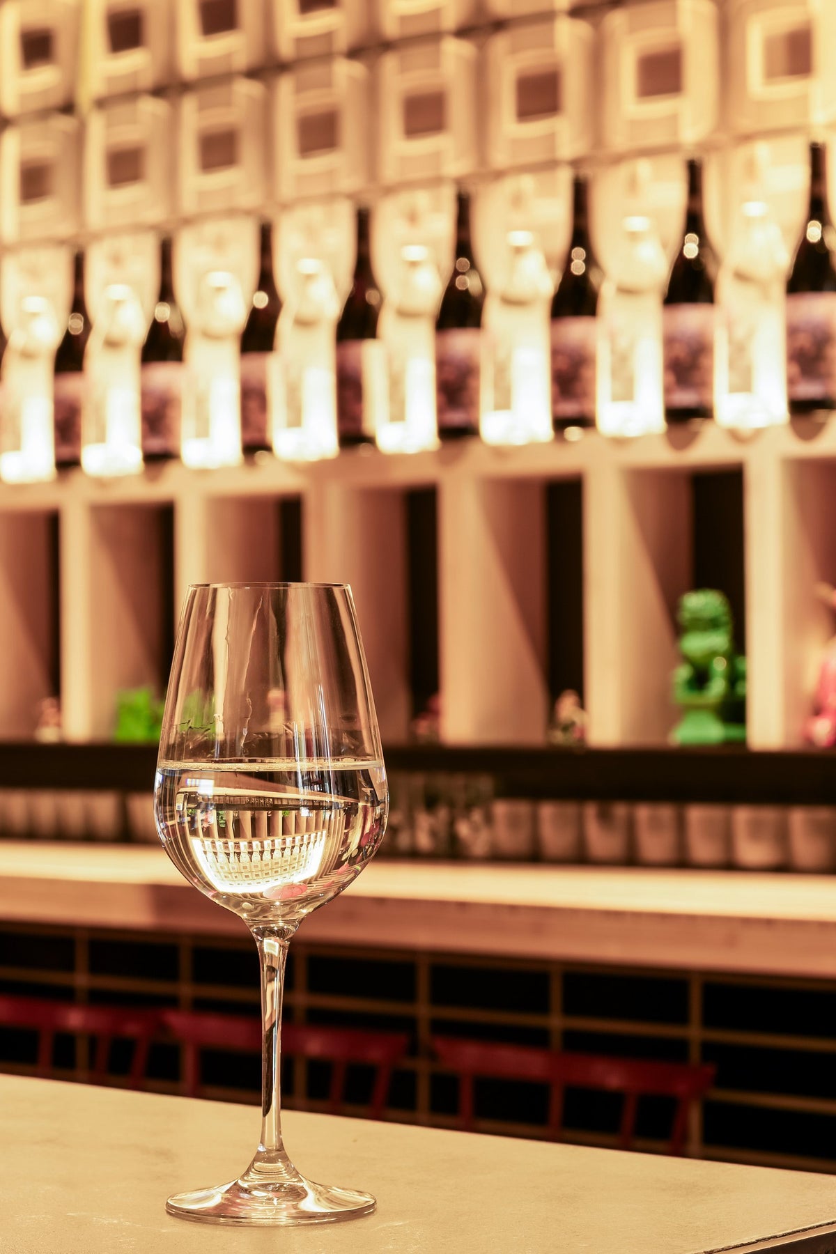 Glass on the bar