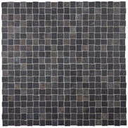 Italian Porcelain 10 Trama Mosaic 12x12 Nero