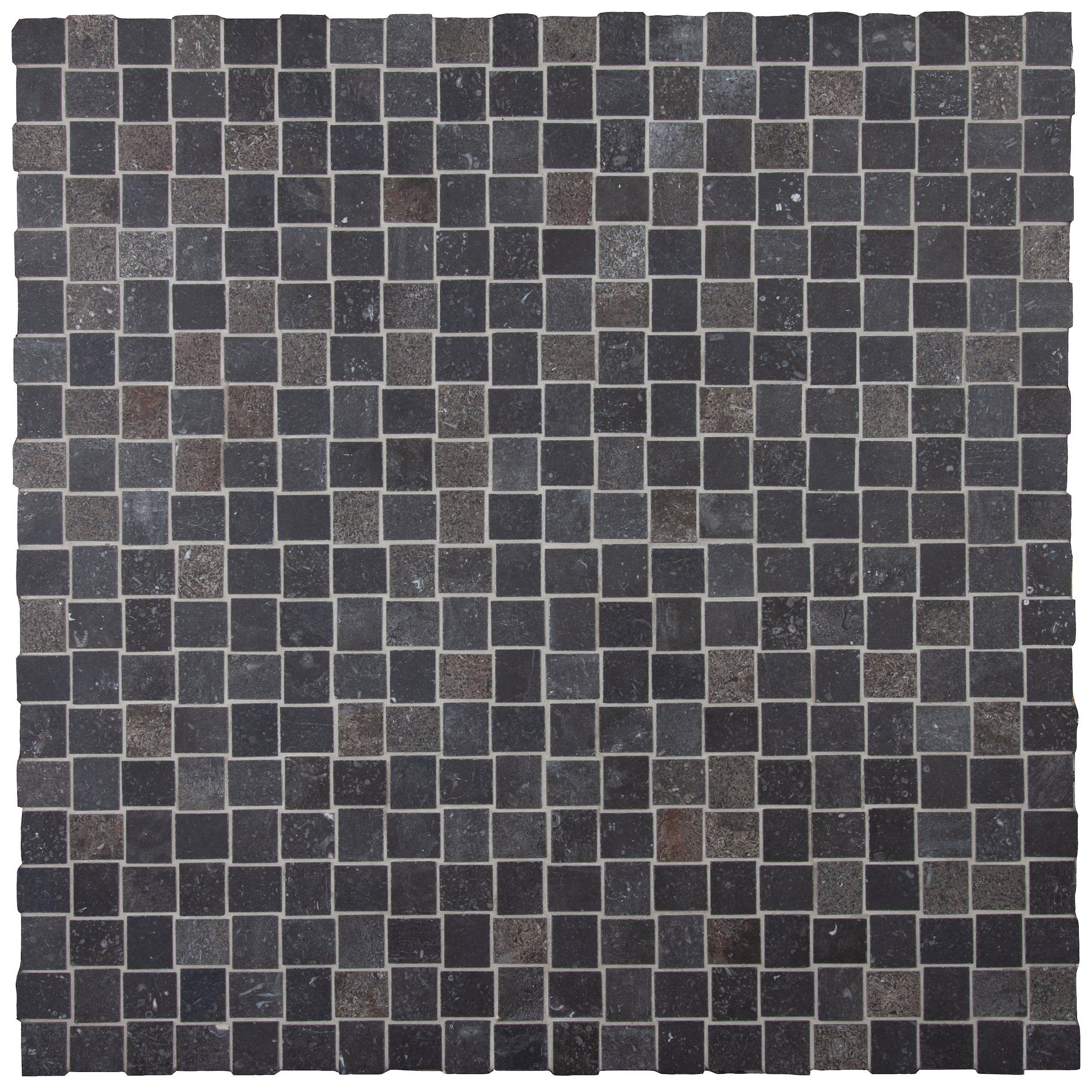 Italian Porcelain 10 Trama Mosaic 12x12 Nero