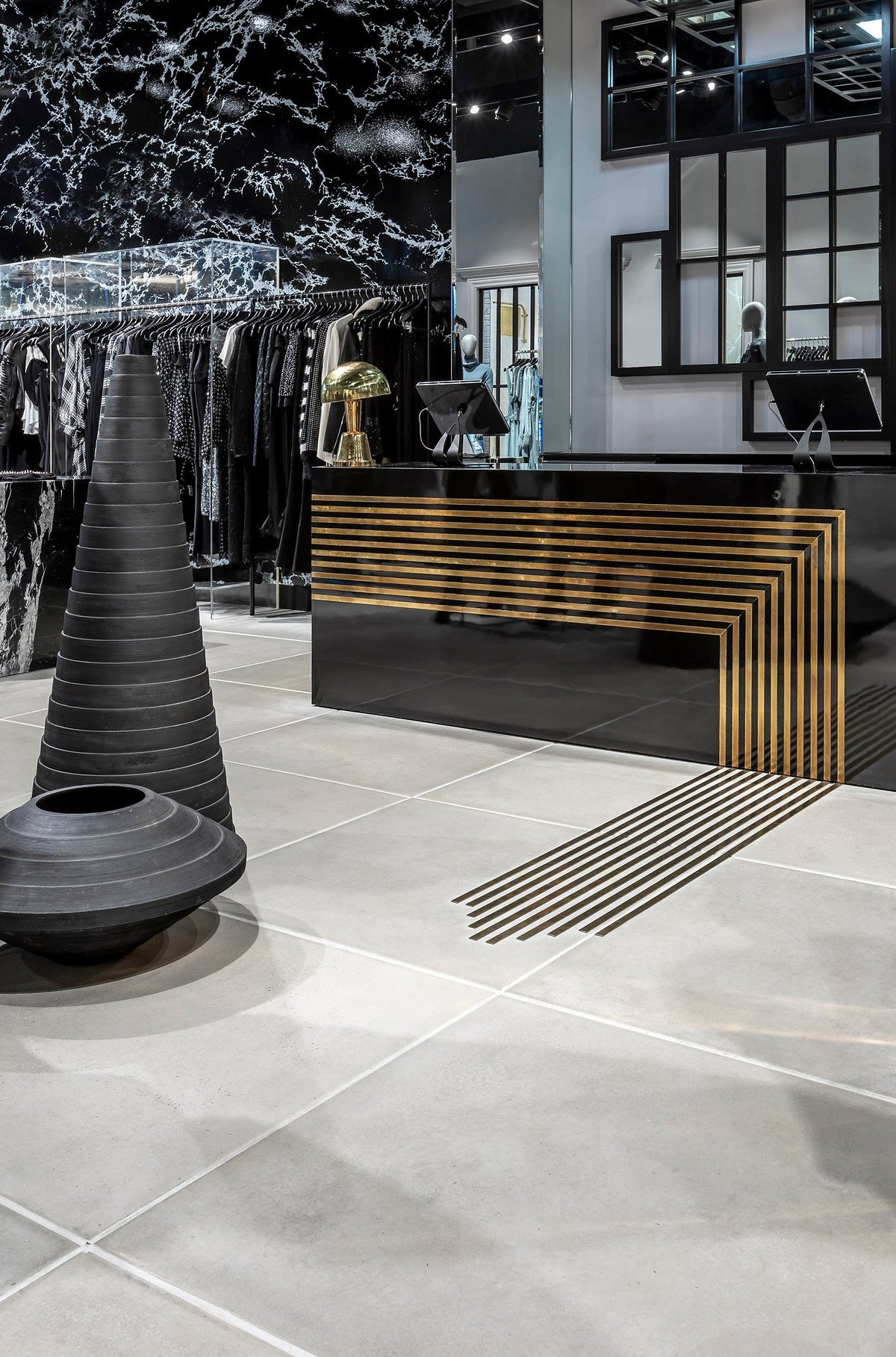 Checkout counter on Natural Gray