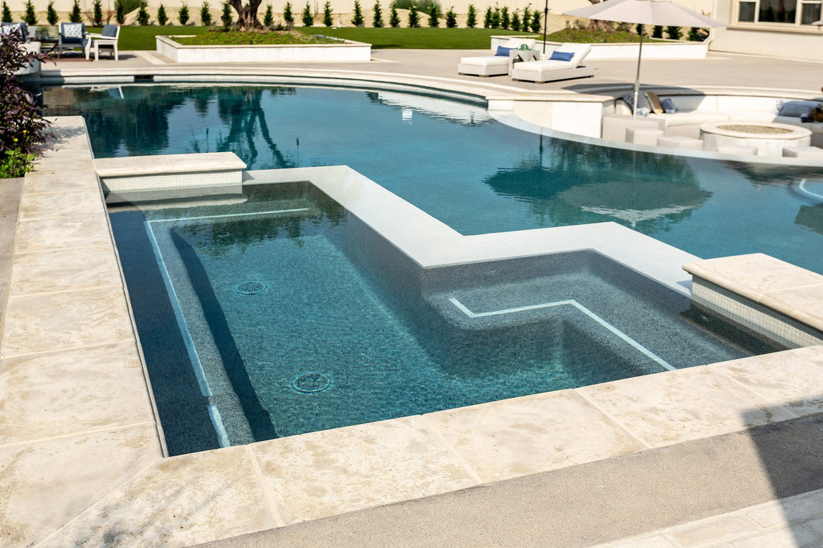 Spa with Early Gray Roman coping