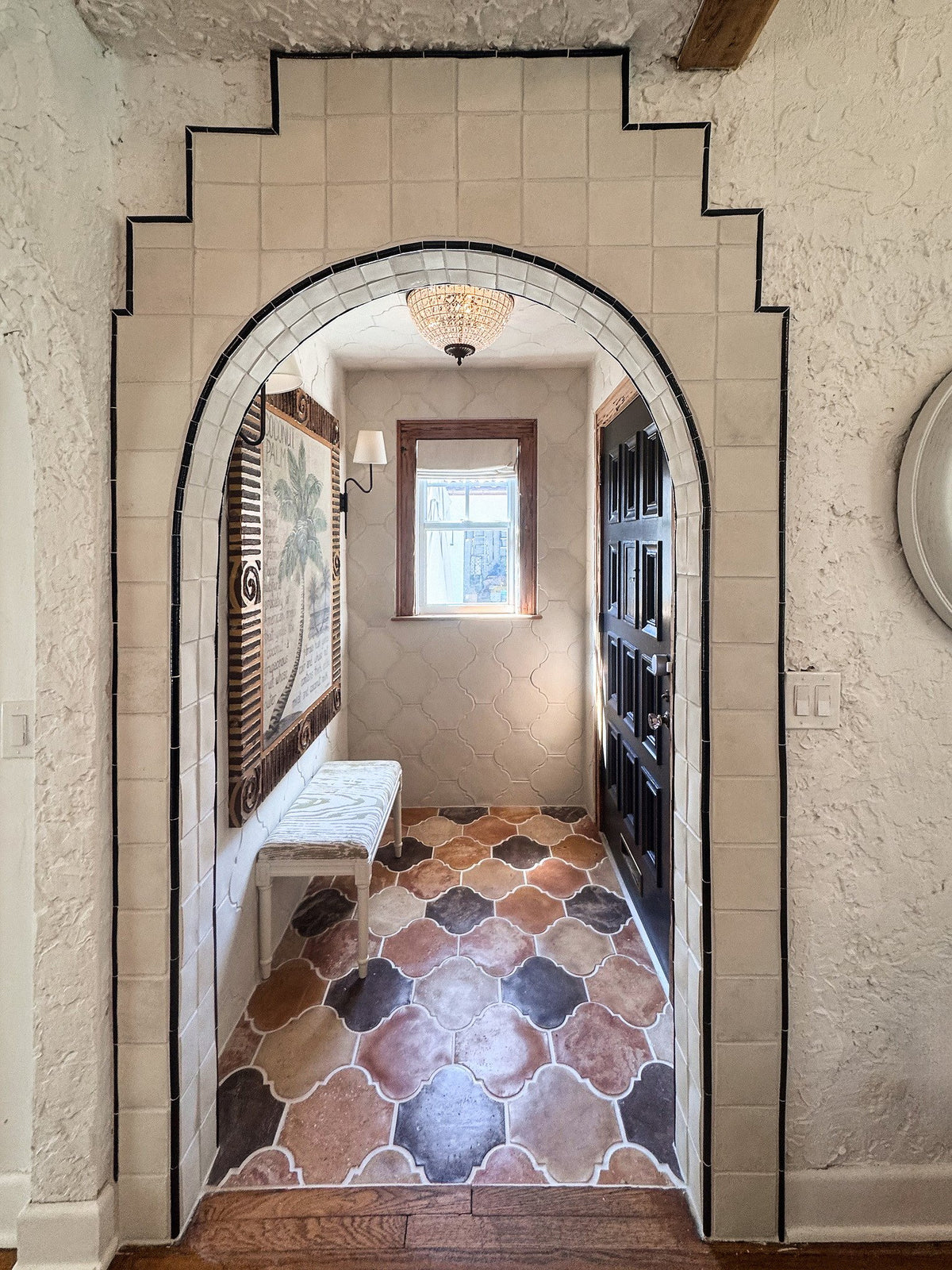 Arched entry with San Felipe floor
