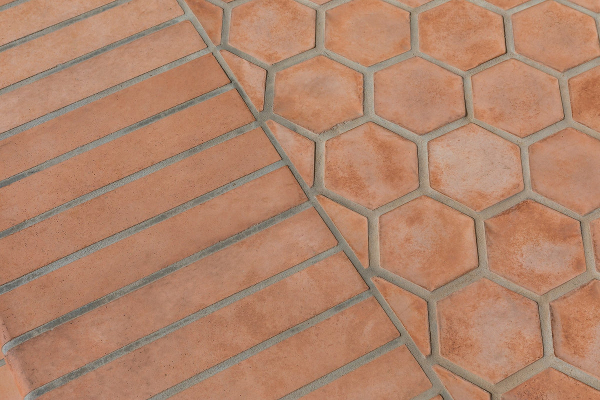 Hexagon field and stair treads