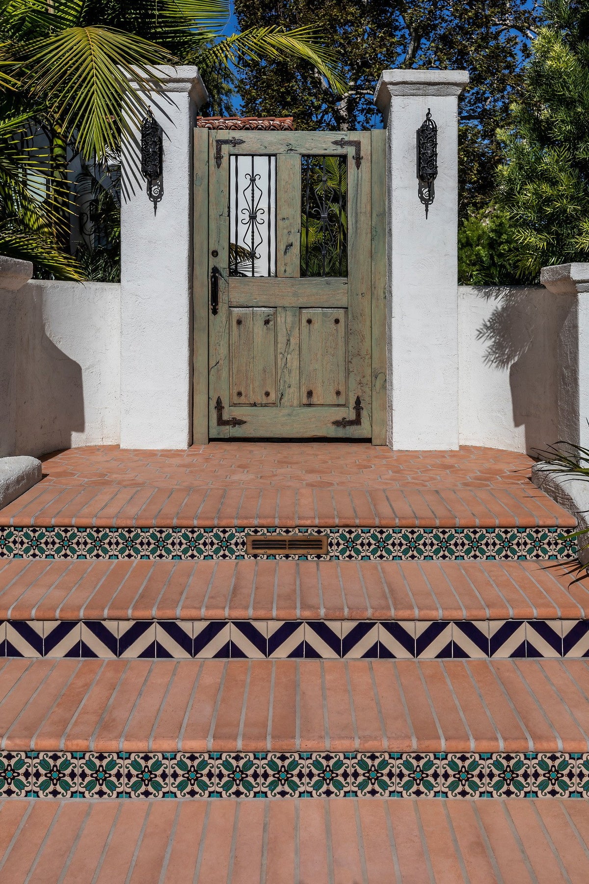 Cotto Gold treads with deco risers