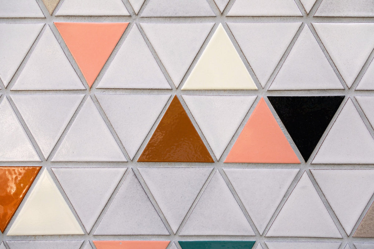 Glossy accent glazes up close