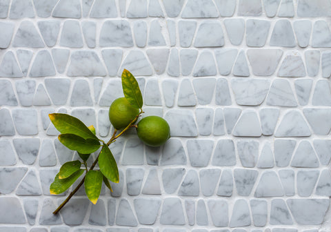 Irregular Hand Cut Timeworn Mesh Carrara