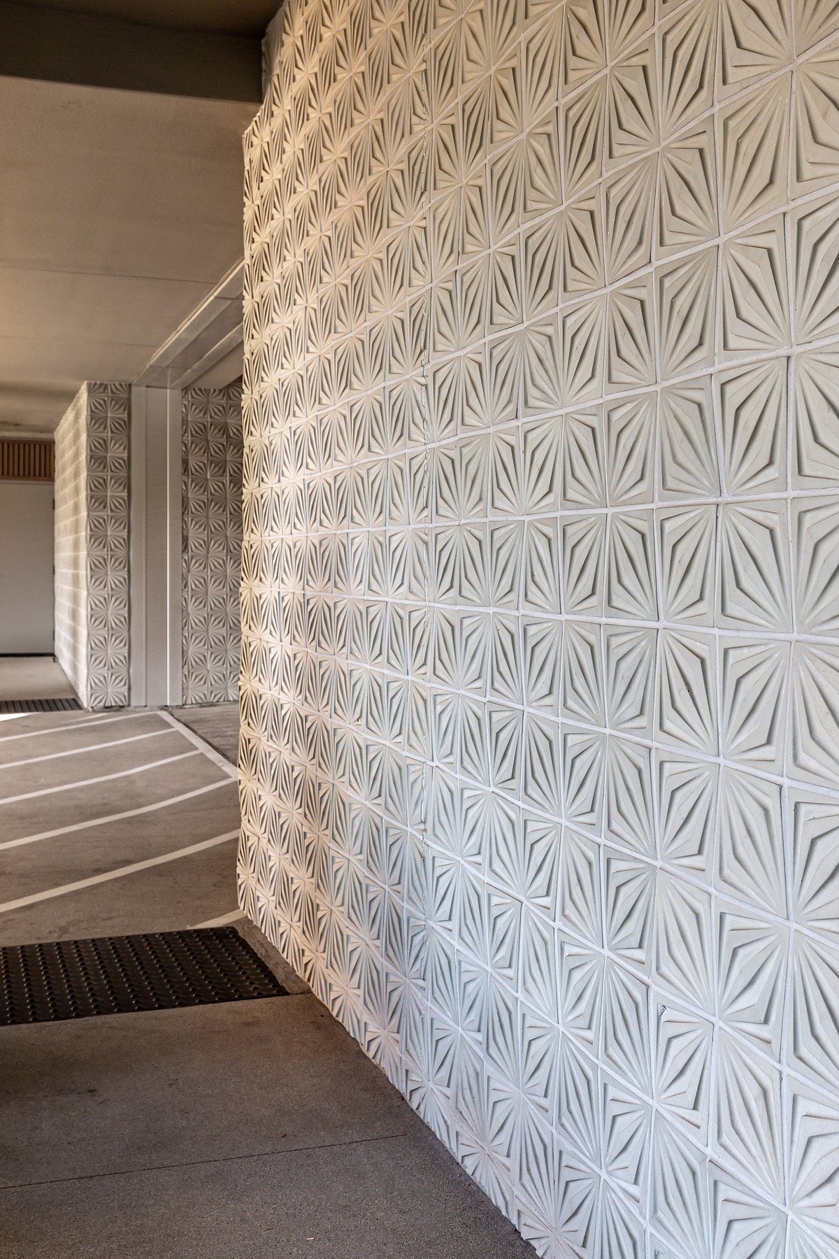 Raking light across the wall