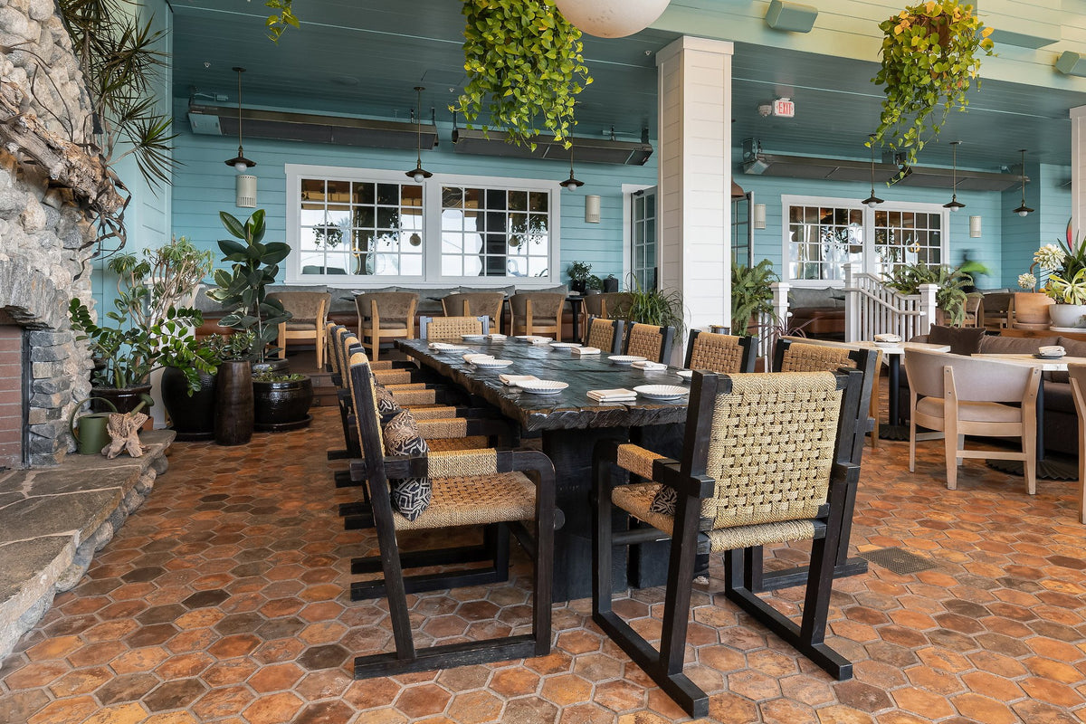 Dining room on Artillo hexagon floor
