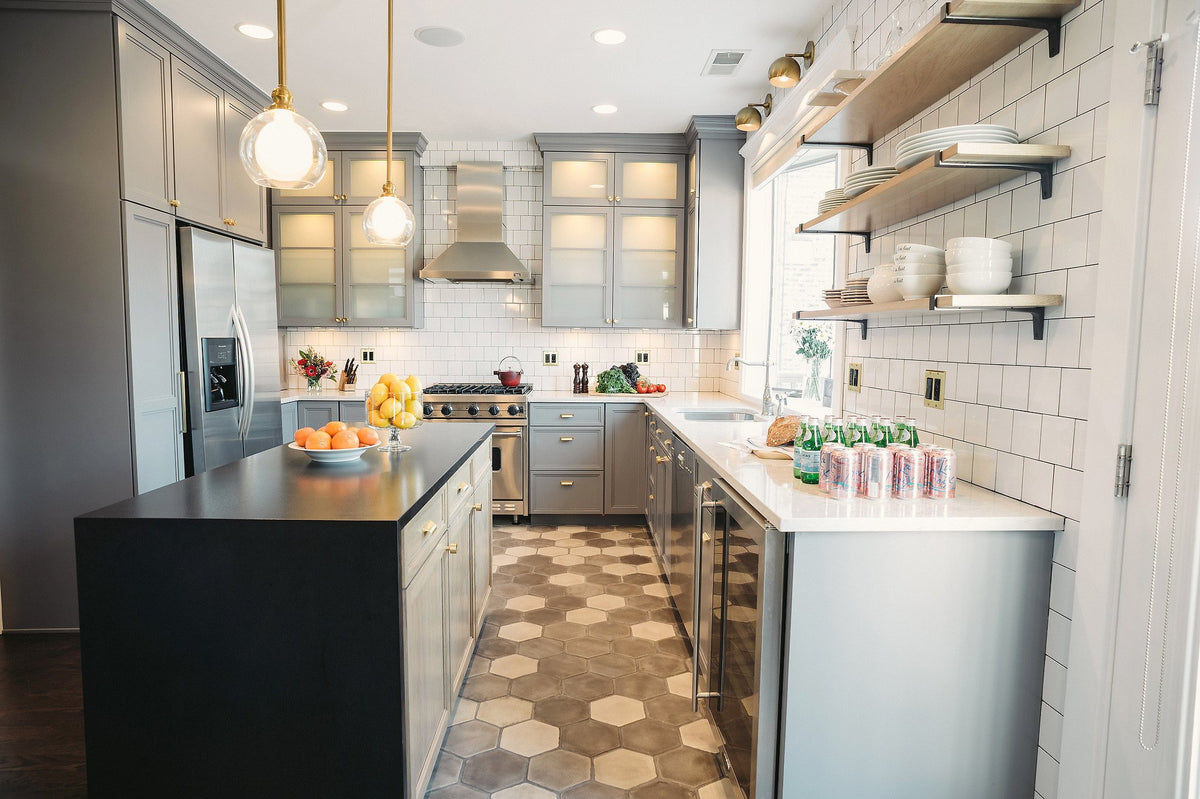 Kitchen with Artillo Hexagon floor