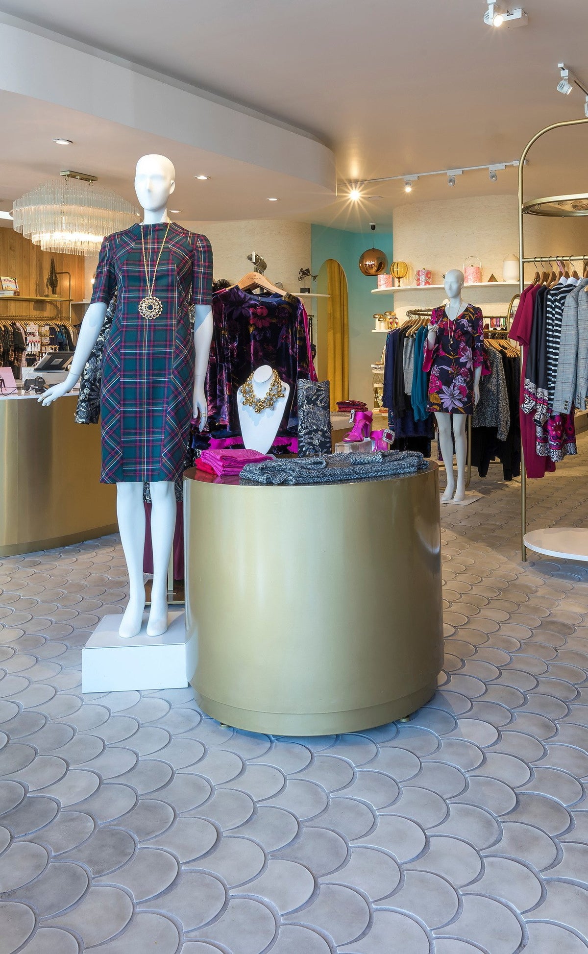Mannequin display in the boutique
