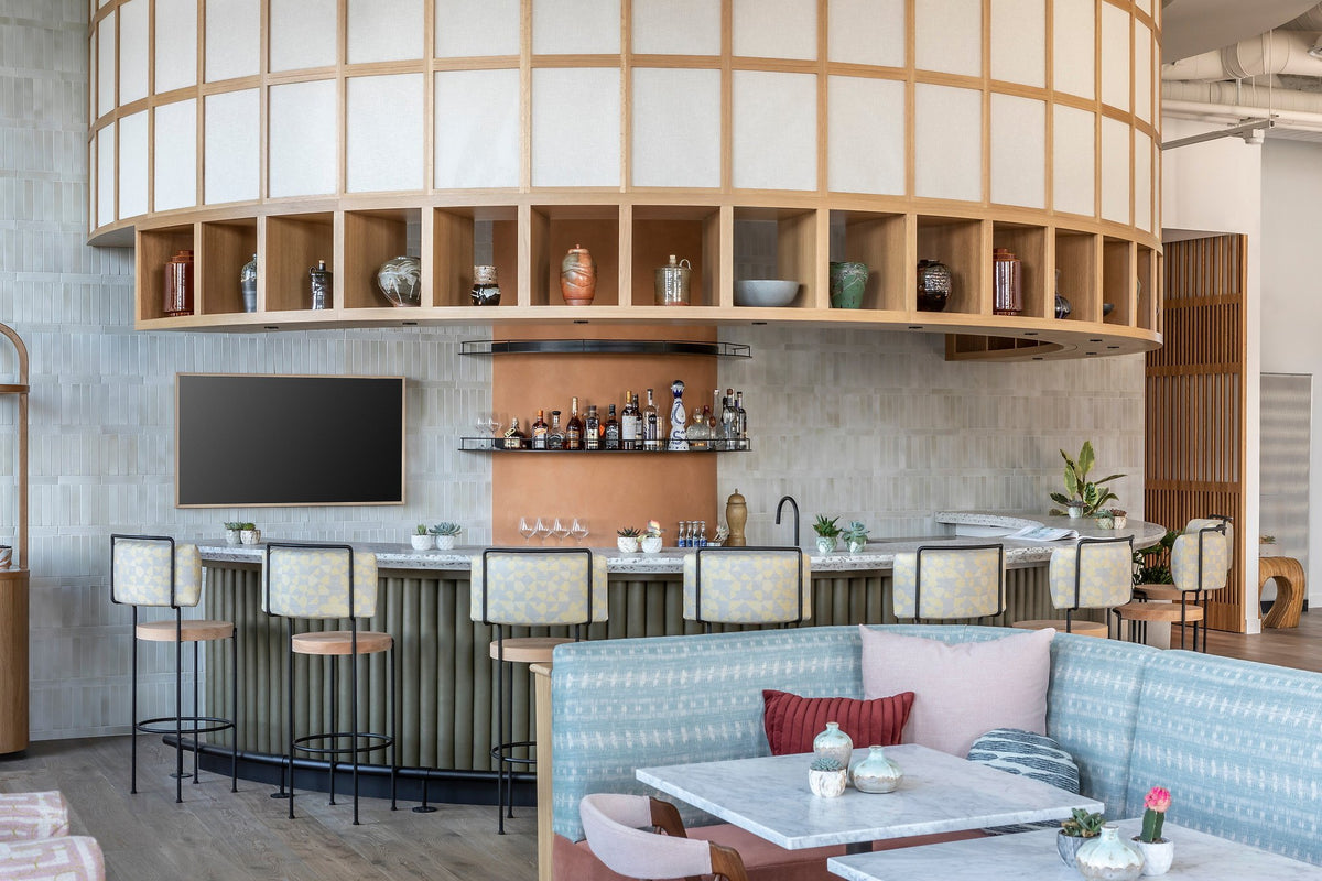 Lounge bar and banquette seating