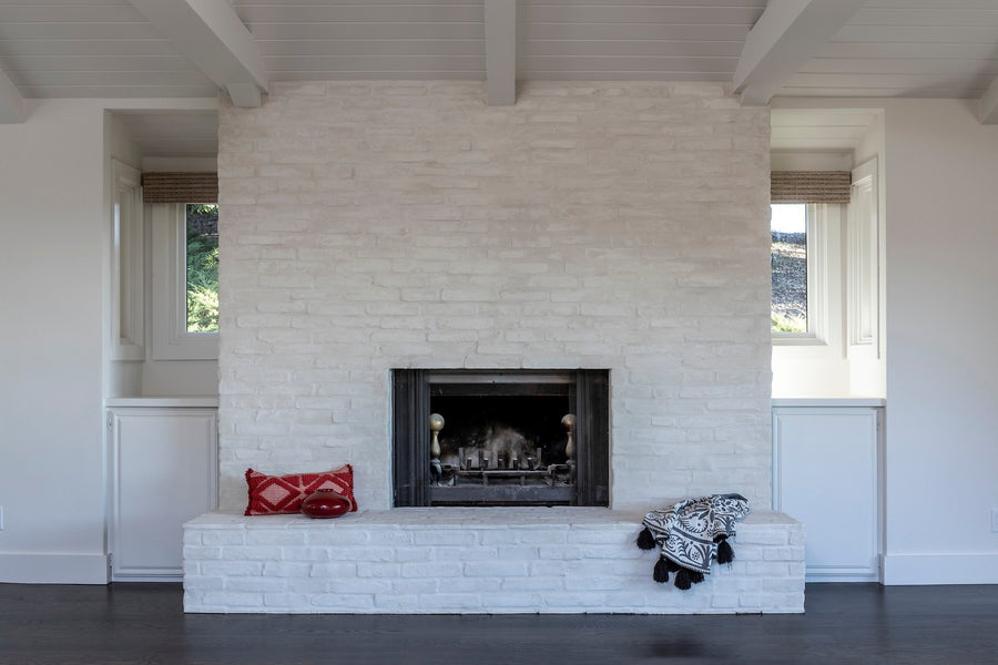 White Brick Fireplace, Sonoma