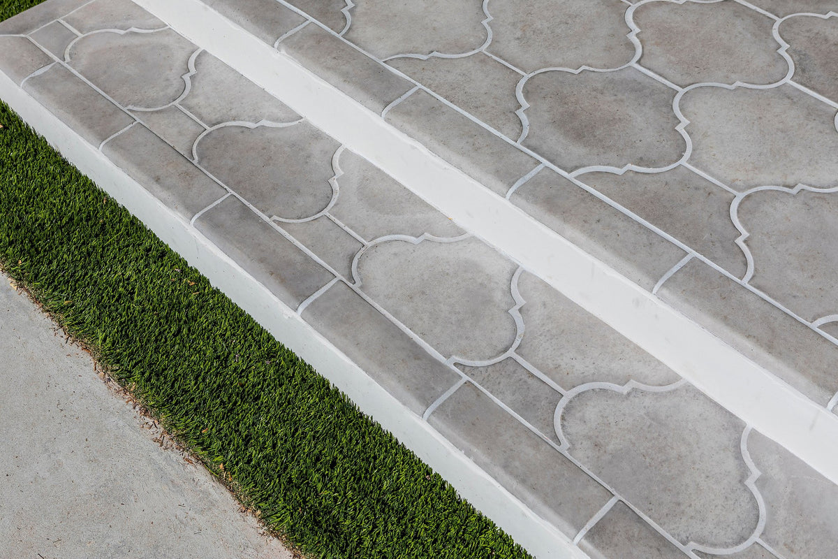 Porch edge and step from above