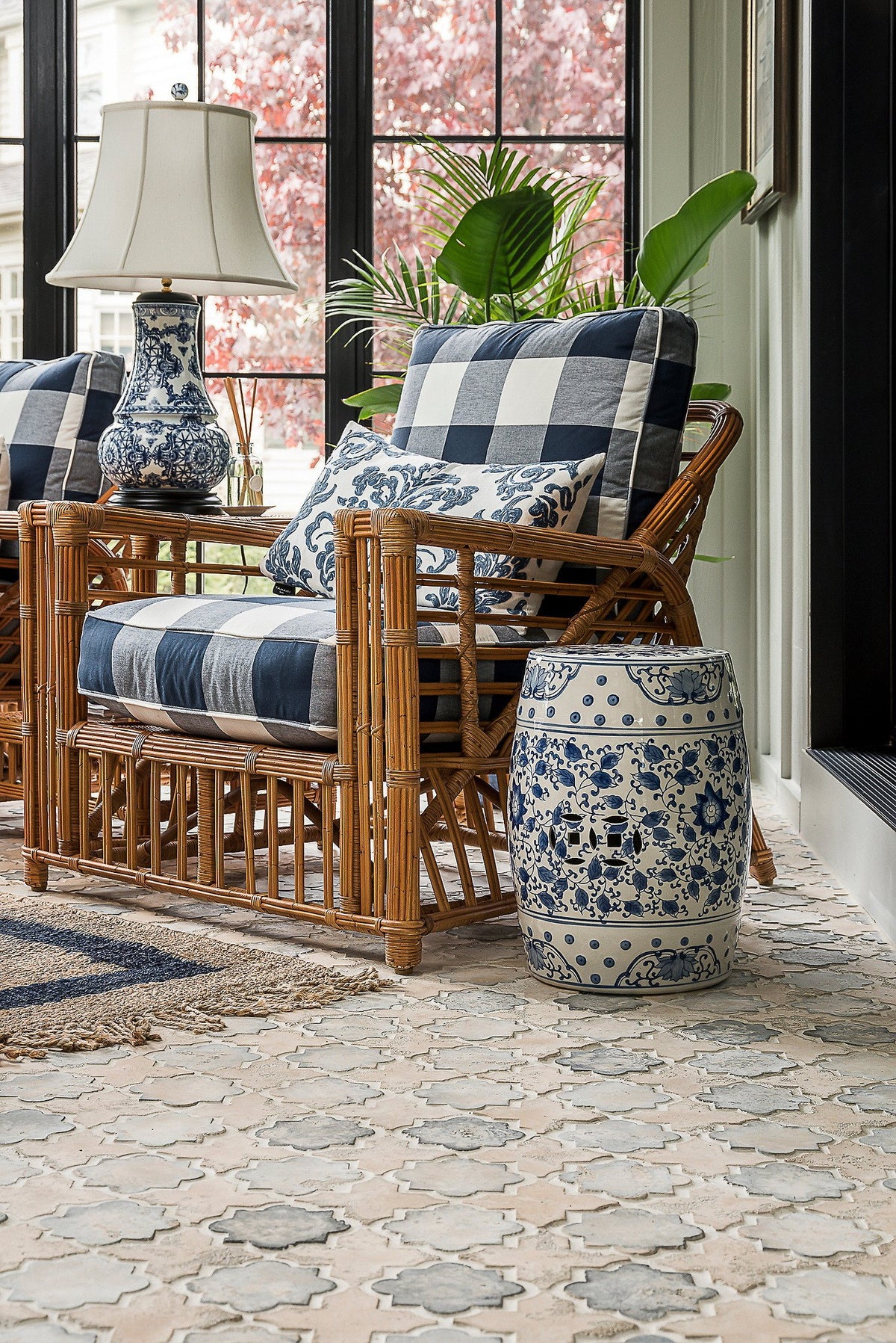 Close view of Winslet Arabesque pattern