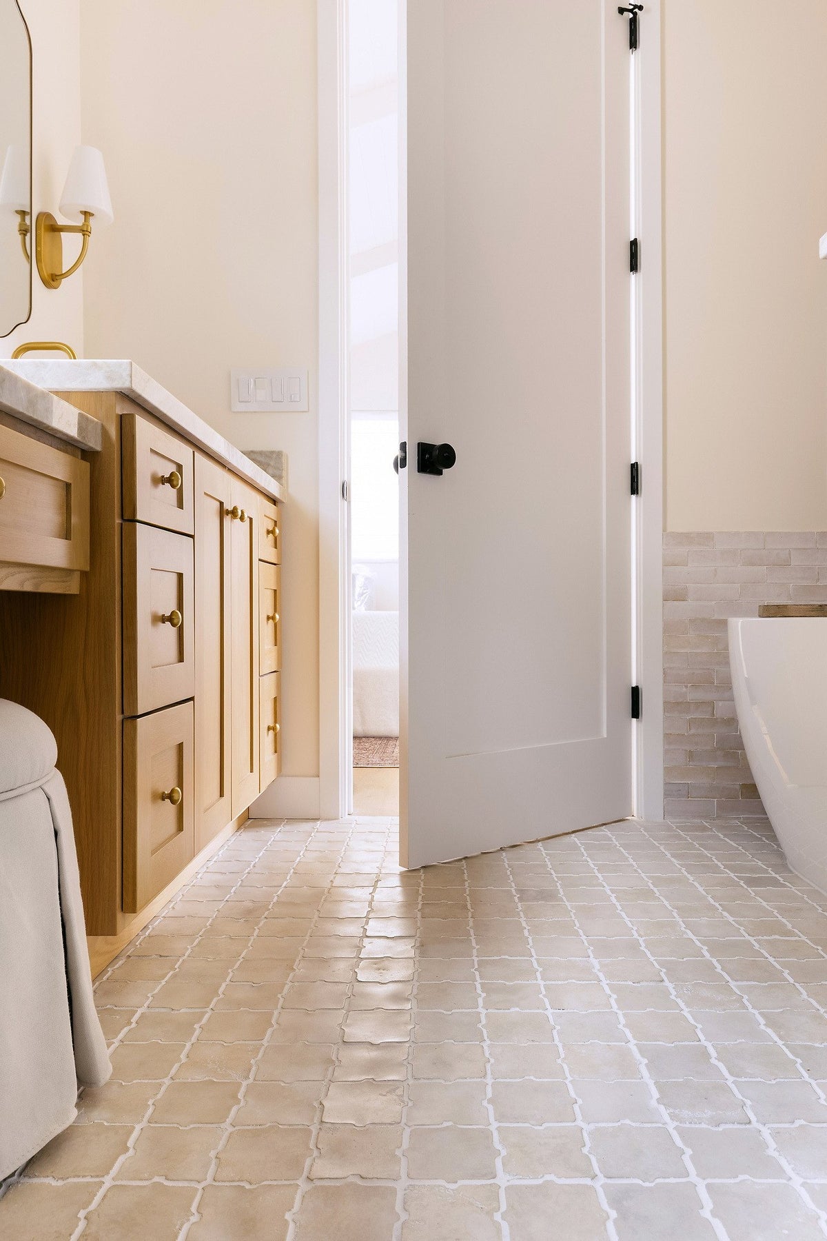 Doorway view toward the tub